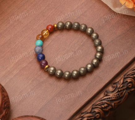Pyrite 7 Chakra Band